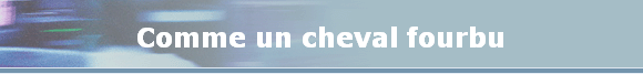 Comme un cheval fourbu